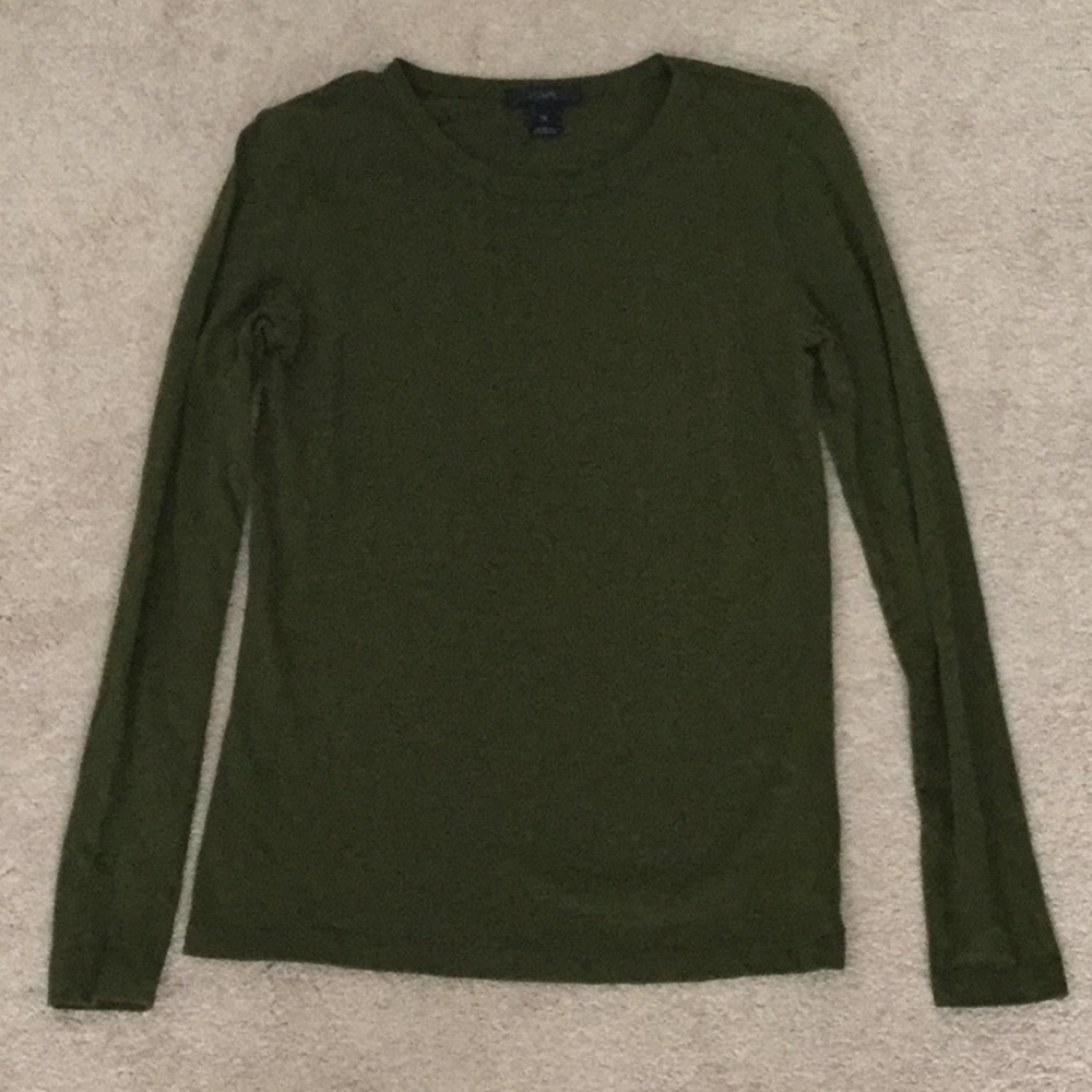 Green J.Crew long sleeve